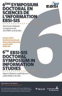 6e Symposium en sciences de l'information - EBSI-SIS