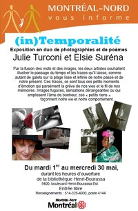 « (in)Temporalité », une exposition des artistes multidisciplinaires Julie Turconi et Elsie Suréna