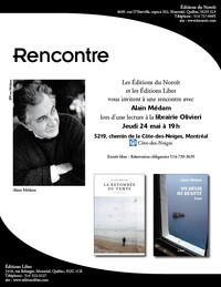 Causerie et lecture avec Alain Médam