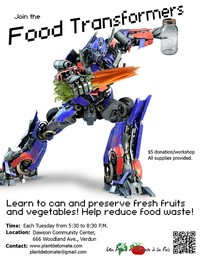 Food Transformers Workshop / Atelier Les Transformeurs d'Aliments