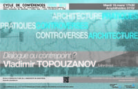 L'architecture de Vladimir Topouzanov, dialogue ou contrepoint?
