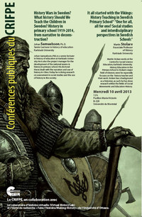 Conférence conjointe présentée par 2 historiens de l'éducation de l'Université Karlstads