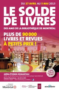 Le Solde de livres 2013 des Amis de la Bibliothèque de Montréal