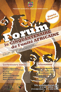 Forum: «Cinquantenaire de l'Unité africaine: bilan perspectives»