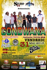 BLACK OUT SOUND @ Club Soda <> GONDWANA (REGGAE du CHILI) REVOLUTION ALBUM TOUR 2013