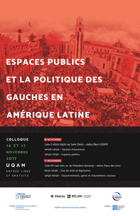Colloque: «Espaces publics et politique des gauches en Amérique latine»