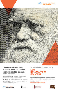 Les Rencontres Educere: «Les troubles de santé mentale chez les jeunes expliqués selon Darwin»