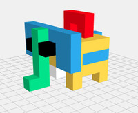 Cubecraft : création d’une figurine à la manière Minecraft