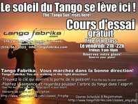 Cours d'Essai de Tango Gratuit!/ Free Tango Trial Class 